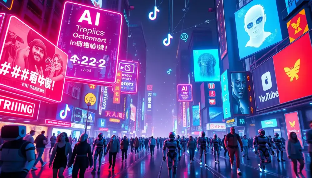 AI taking over social media trends in a funny way