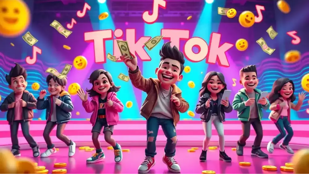 funny tiktok influencer making money online